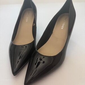 Marc Fisher Black Patent Pointed-Toe Heels | Women's 7.5